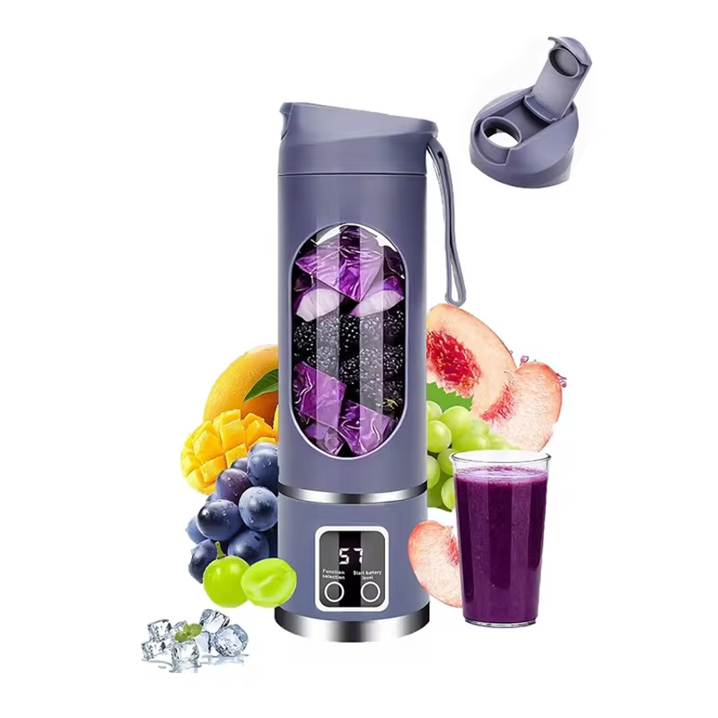 10枚刃ポータブルフルーツジューサー 450ml容量 3段階 - Portable Blender Usb Rechargeable のレビューと価格