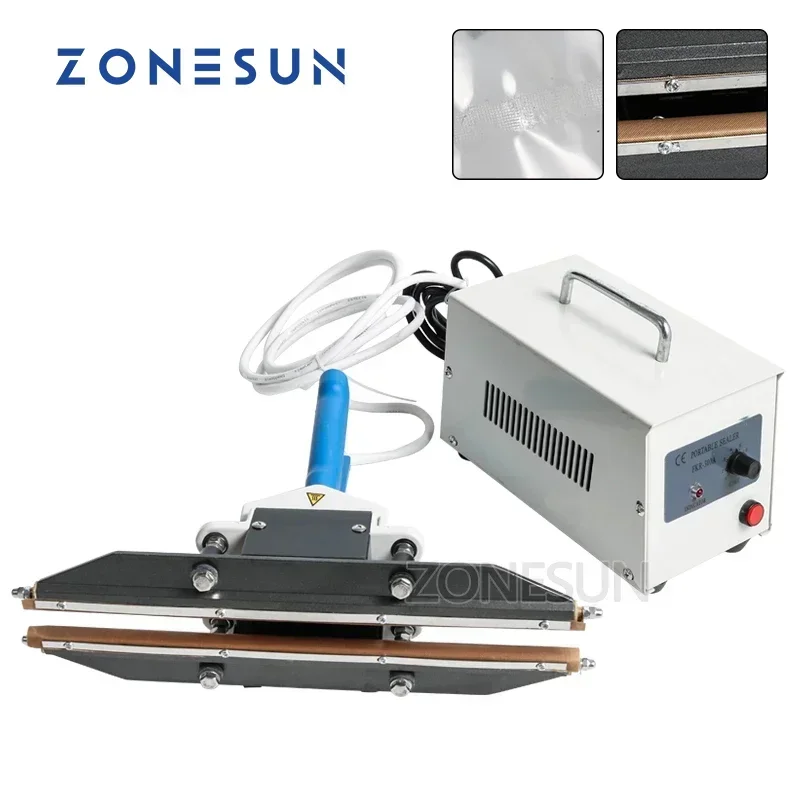 ZONESUN 400mm 手動式ヒートシーラー。アルミ箔や - Food Vacuum Sealer Machine のレビューと価格