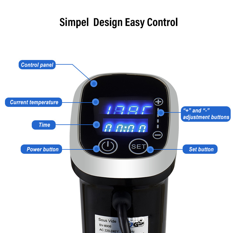 防水真空調理器精密調理器浸漬サーキュレーター真空調理器 LE - Digital Sous Vide Precision Cooker のレビューと価格