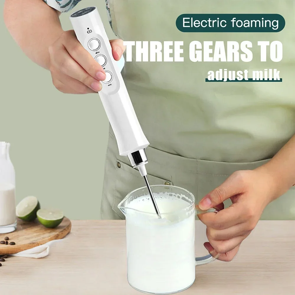 電動ミルクフォーマー ハンドヘルドウィスク USB充電式 3 - Portable Blender Usb Rechargeable のレビューと価格